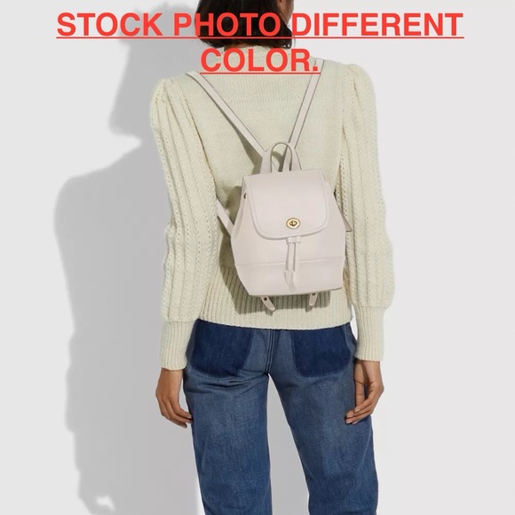 COACH vintage turnlock backpack purse in black with silver hardware. 90s! - Picture 15 of 15